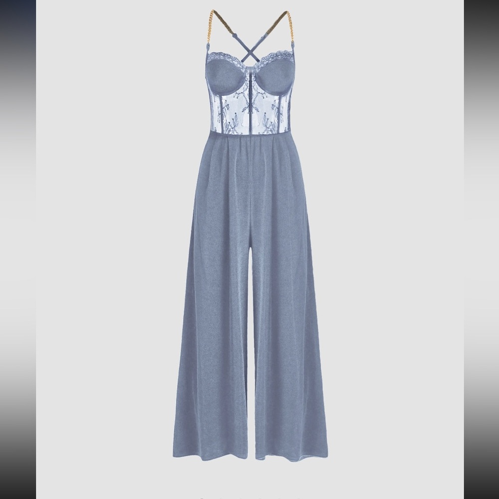 Cider lace romper NWT